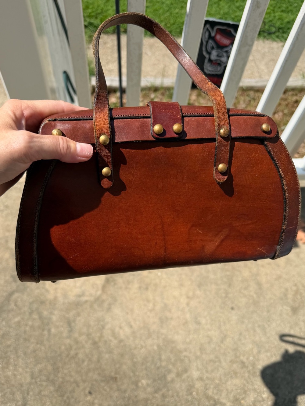👜✨🤎 Rare Authentic Vintage 1970 John Romain Brown Leather Doctor Handbag 🤎✨👜 - Picture 13 of 16